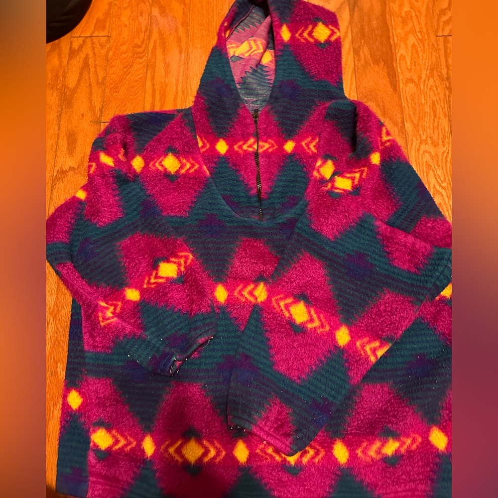 80s/90s half zip jacket